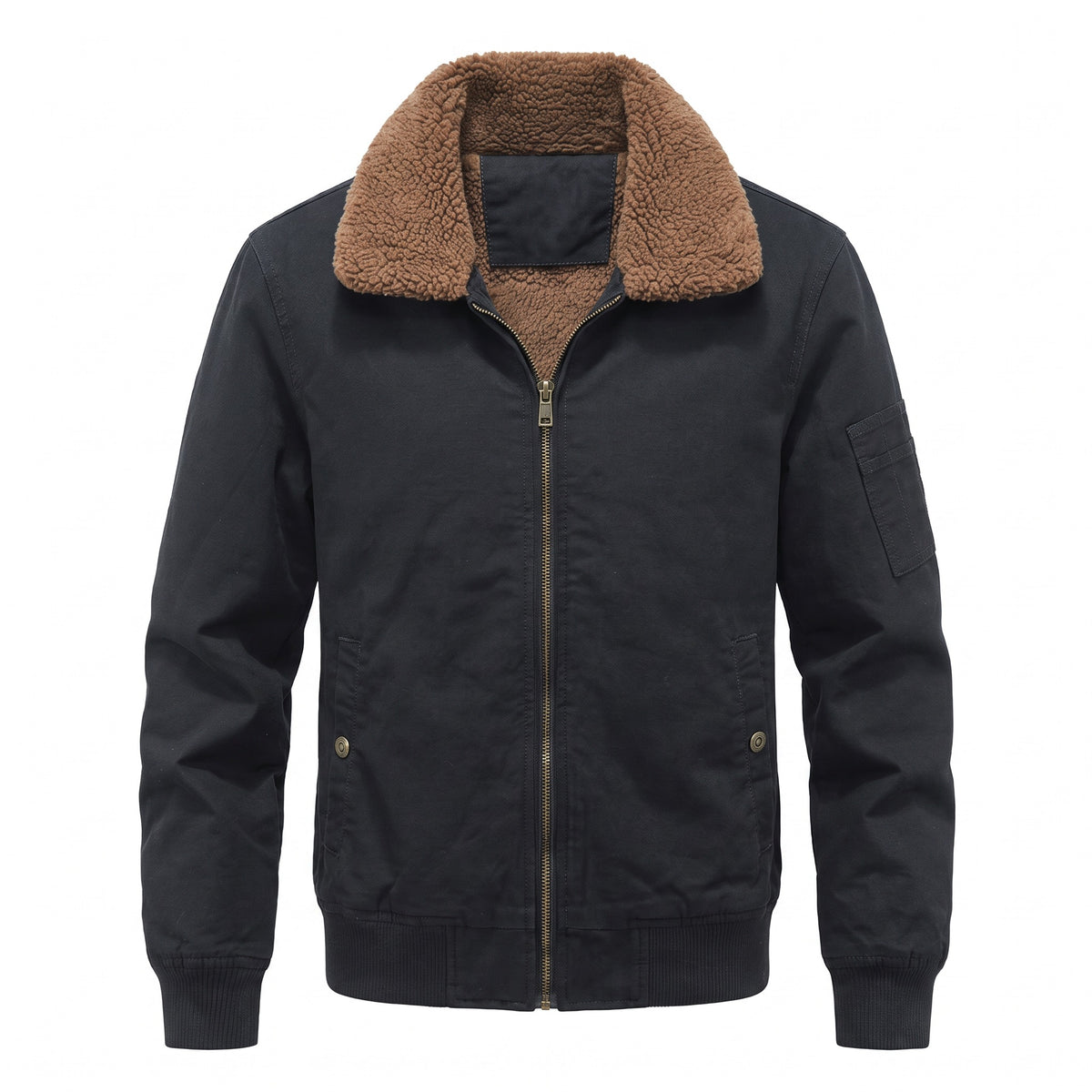 Capua Sherpa-Lined Bomber Jacket - cover