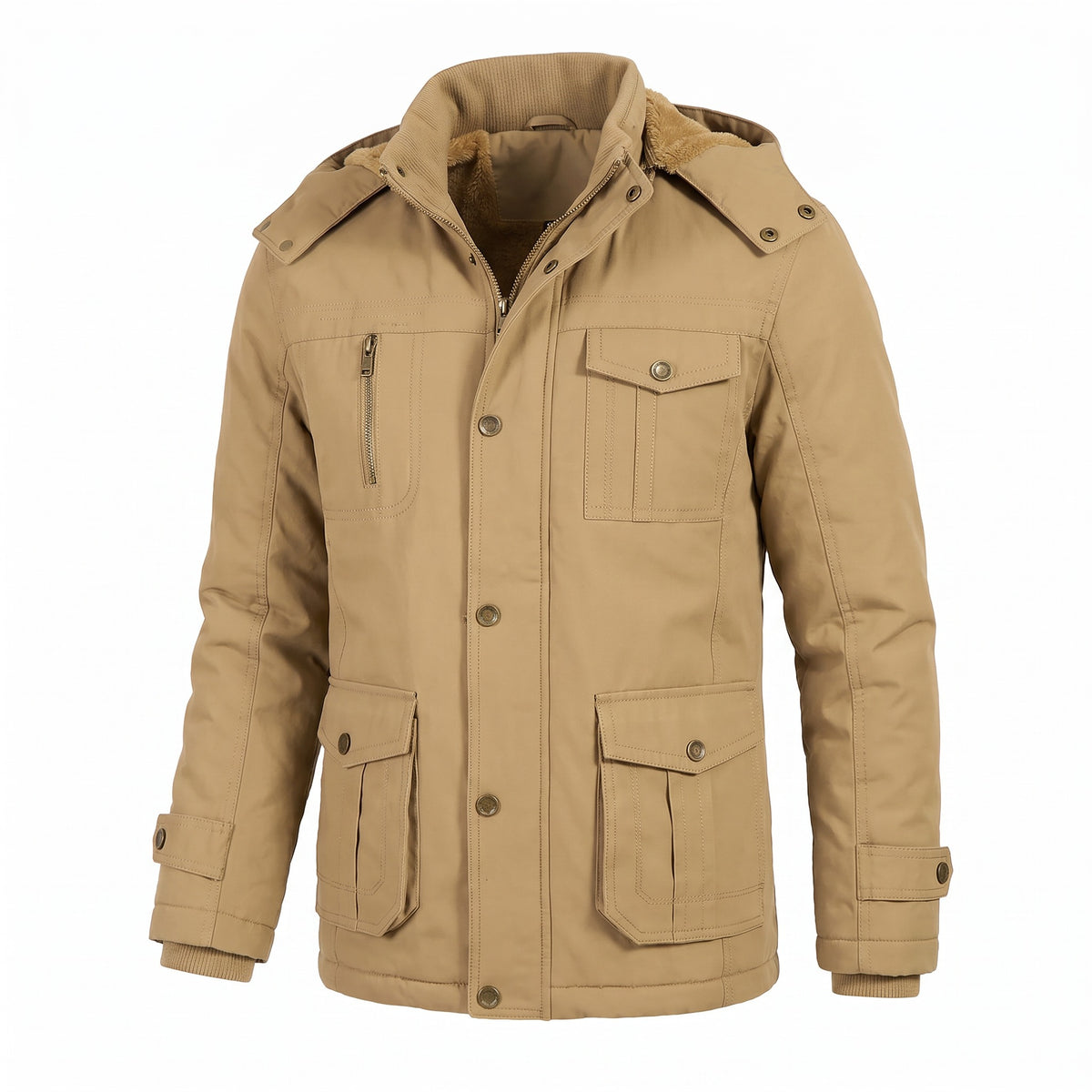 Castenaso Fleece-Lined Hooded Field Jacket - cover