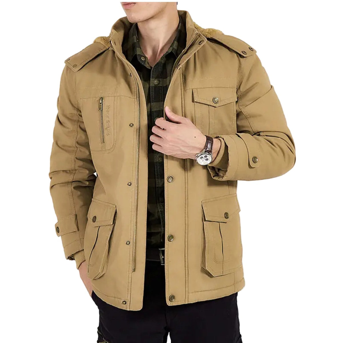 Castenaso Fleece-Lined Hooded Field Jacket - photo 1