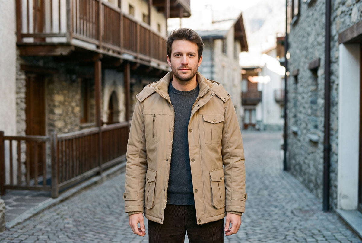 Castenaso Fleece-Lined Hooded Field Jacket