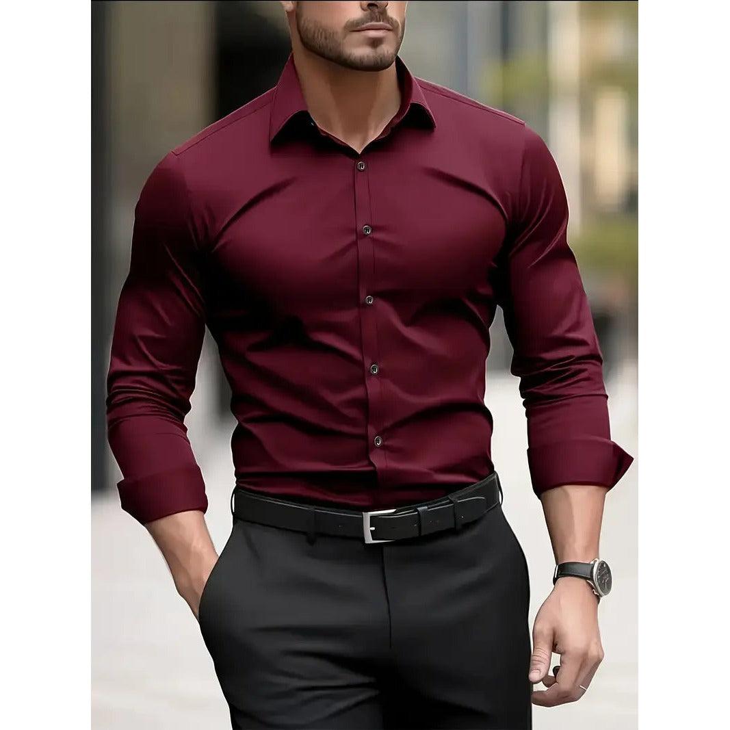Cefalu Cotton Shirt - Red