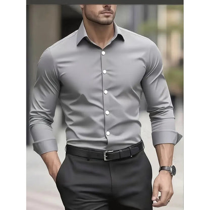Cefalu Cotton Shirt - Light Grey