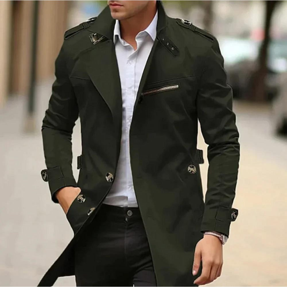 Chiavari Short Trench Coat - Green