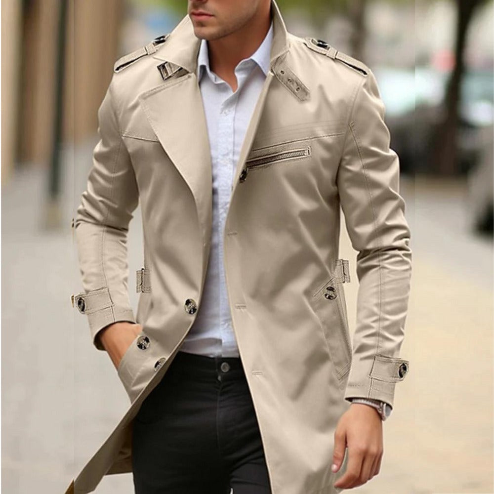 Chiavari Short Trench Coat - Beige