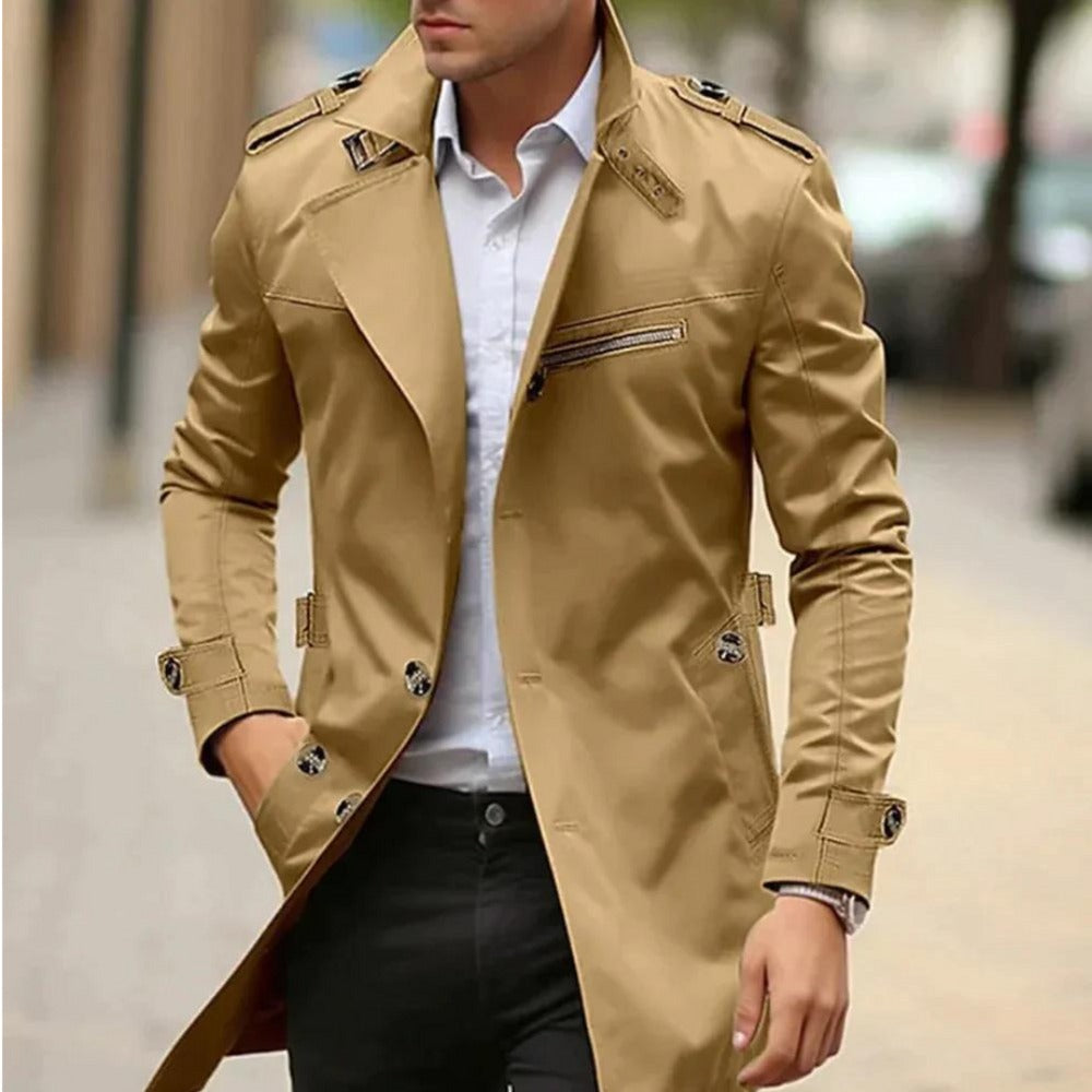 Chiavari Short Trench Coat - Khaki