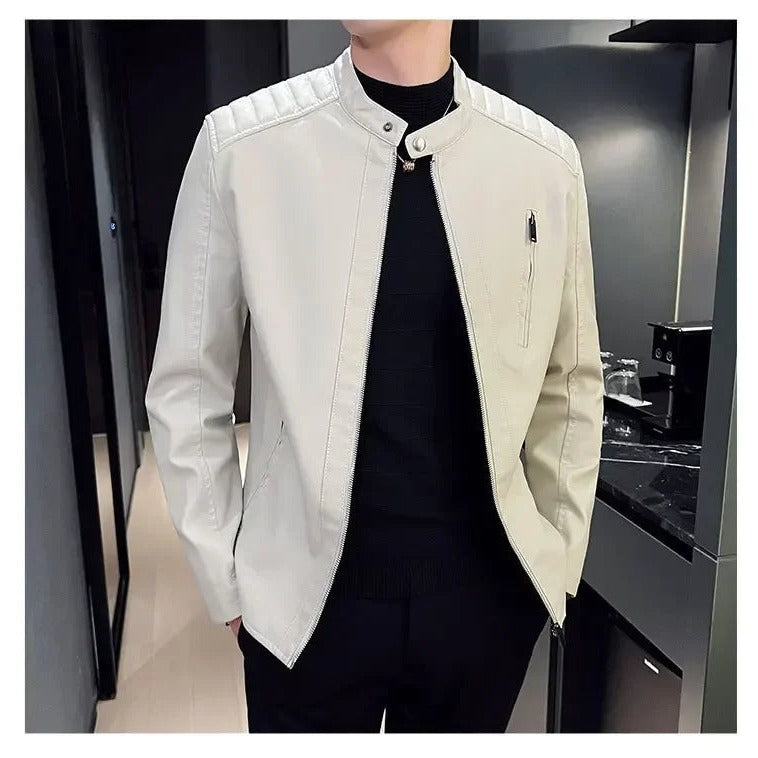 Chieri Quilted-Shoulder Leather Jacket - photo 10