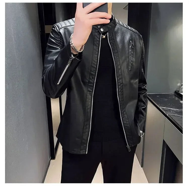 Chieri Quilted-Shoulder Leather Jacket - photo 5