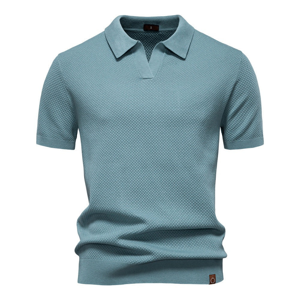 Chioggia Knit Polo - Blue