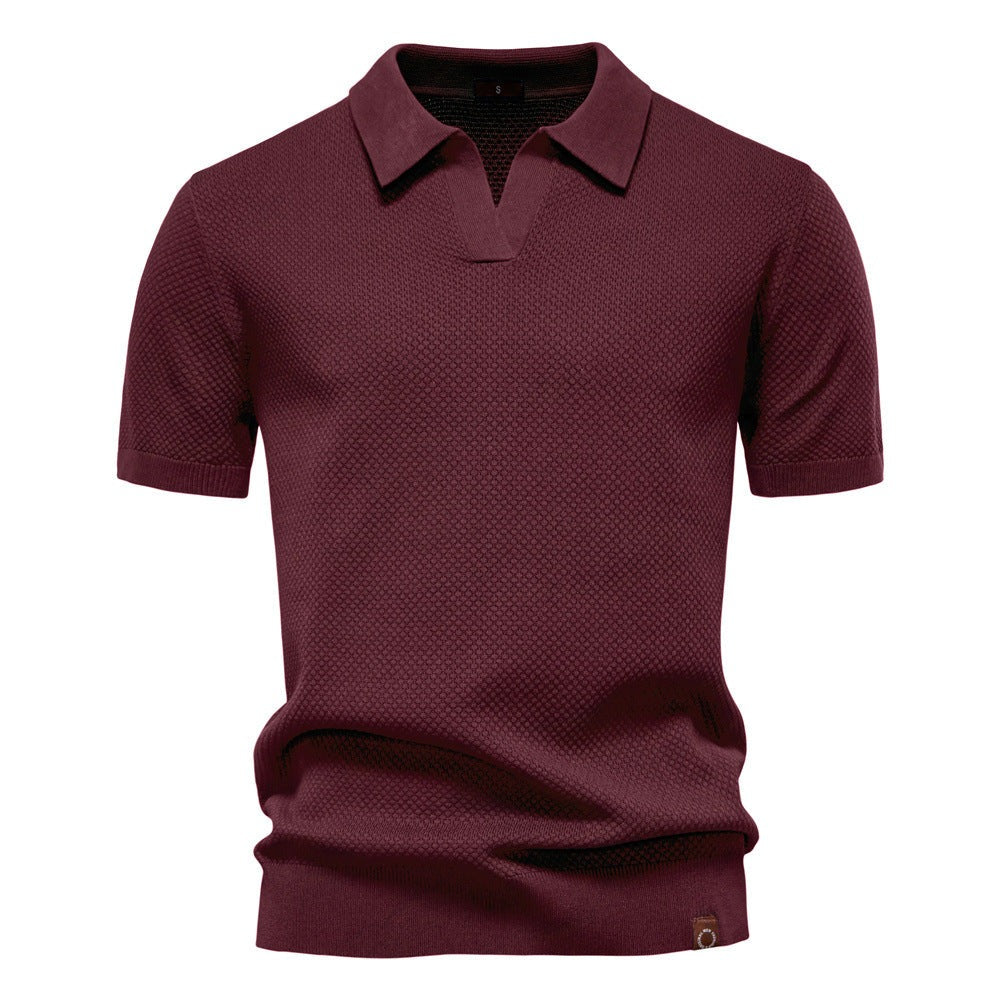 Chioggia Knit Polo - Red