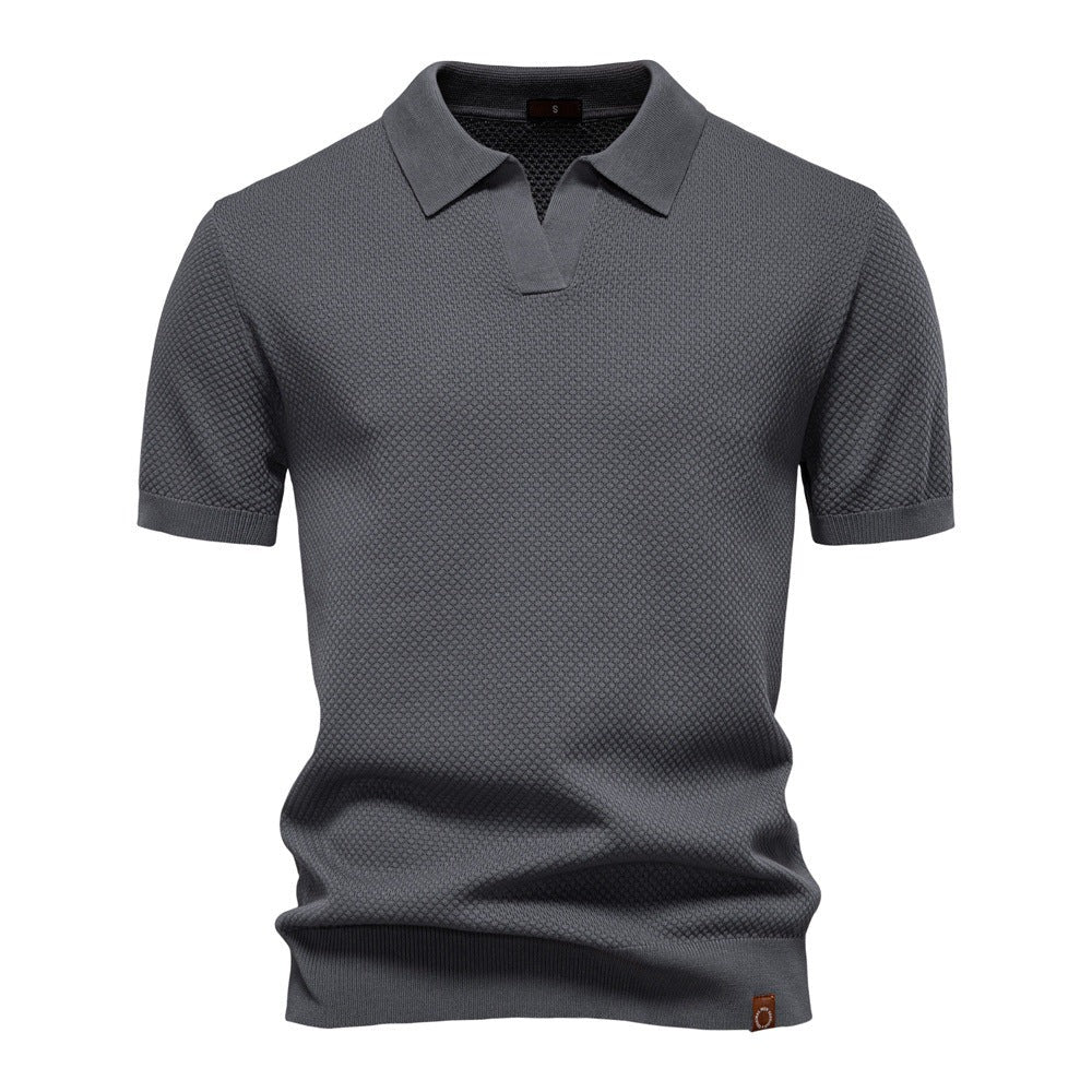 Chioggia Knit Polo - Grey