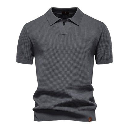Chioggia Knit Polo - Grey