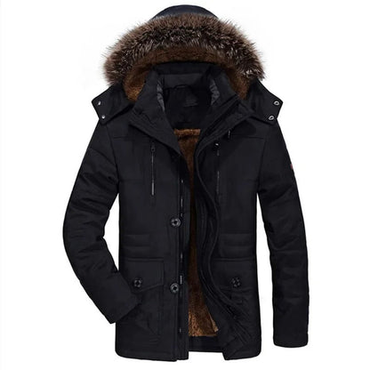 Chiusi Hooded Winter Parka - Black
