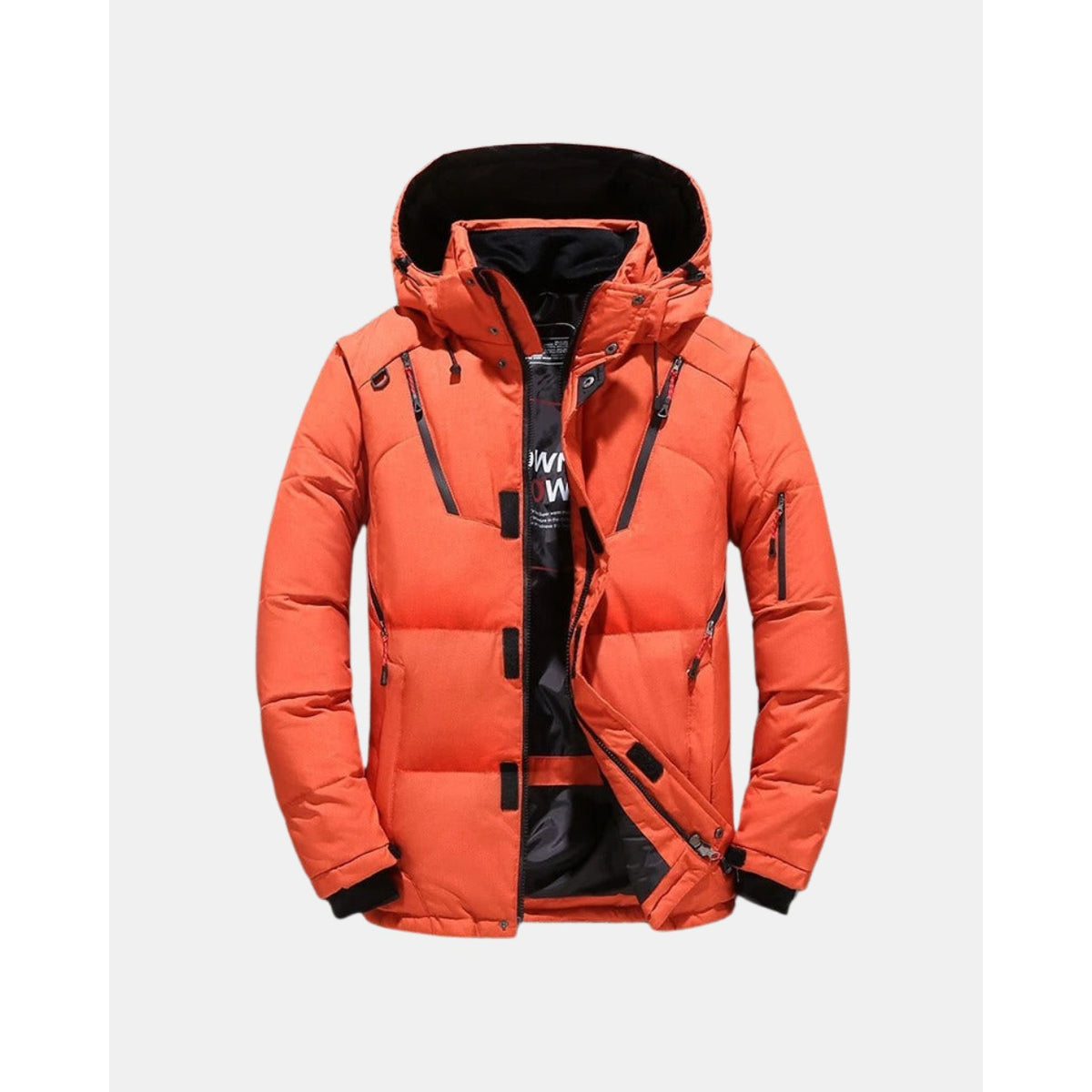 Cividale Hooded Winter Puffer - Red