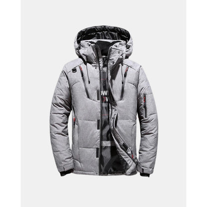 Cividale Hooded Winter Puffer - Grey