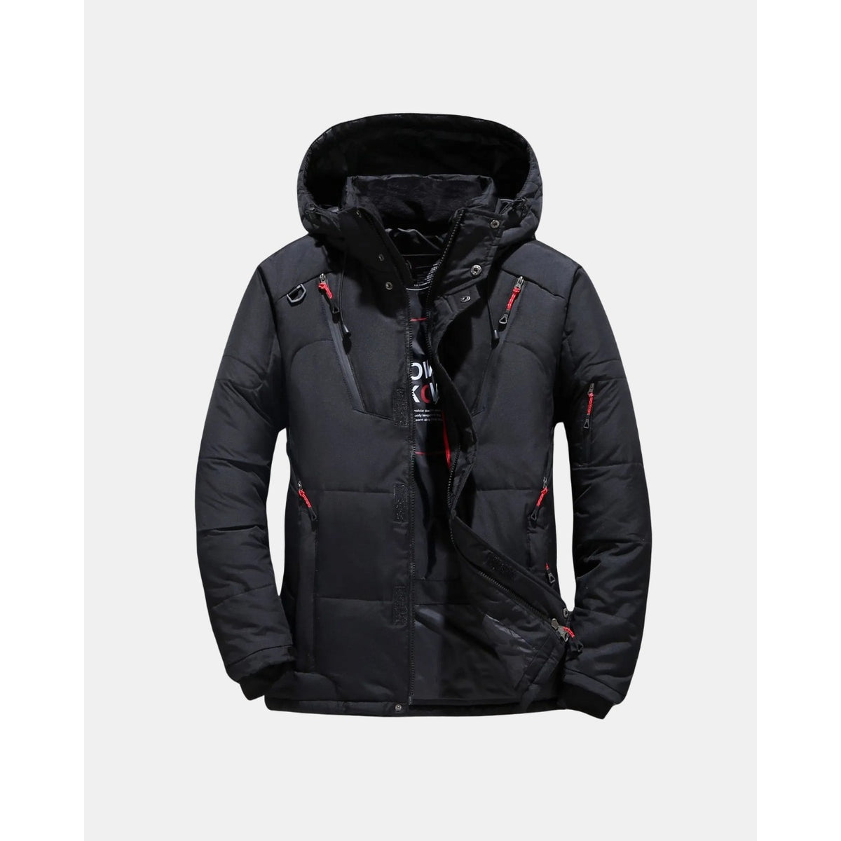 Cividale Hooded Winter Puffer - Black