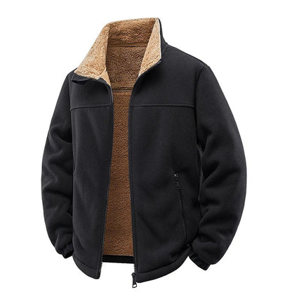 Clusone Sherpa-Lined Fleece Jacket - Black