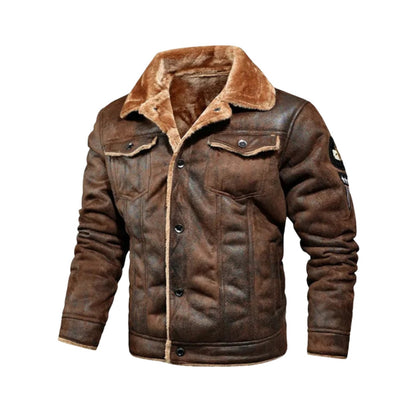 Cordenons Fleece-Lined Suede Jacket - photo 1