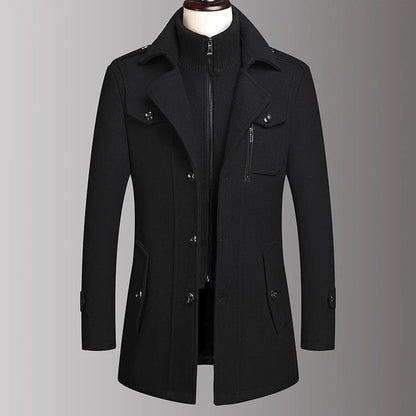 Correggio Double-Collar Coat - Black