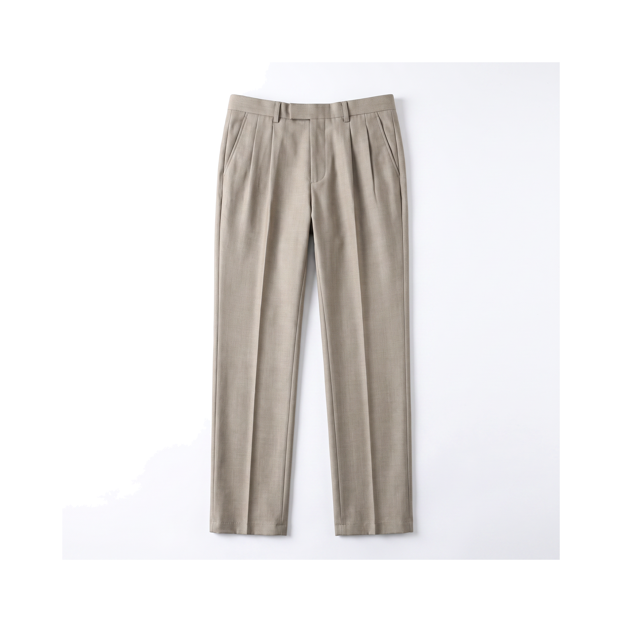 Cortona Pleated Trousers - Beige