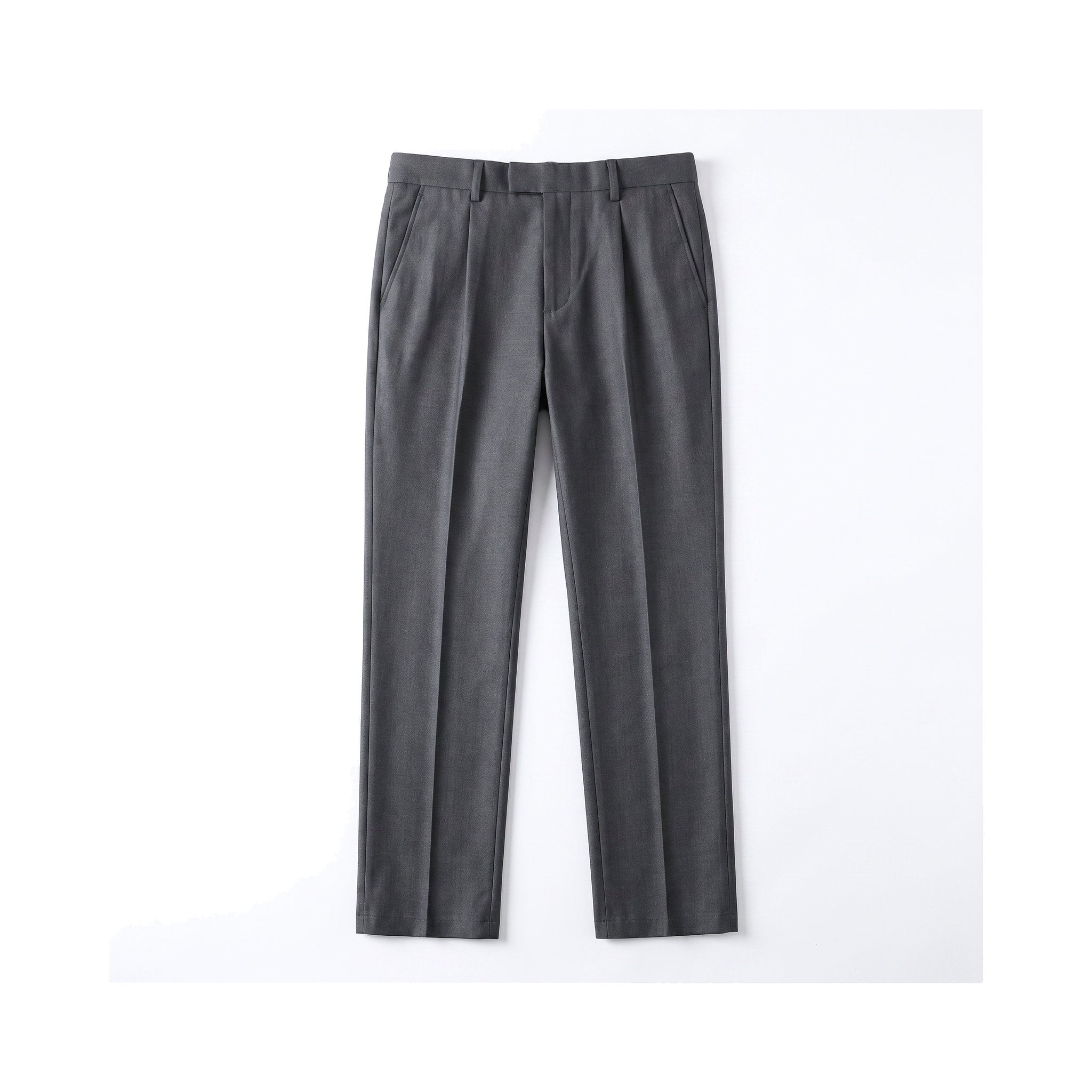 Cortona Pleated Trousers - Dark Grey