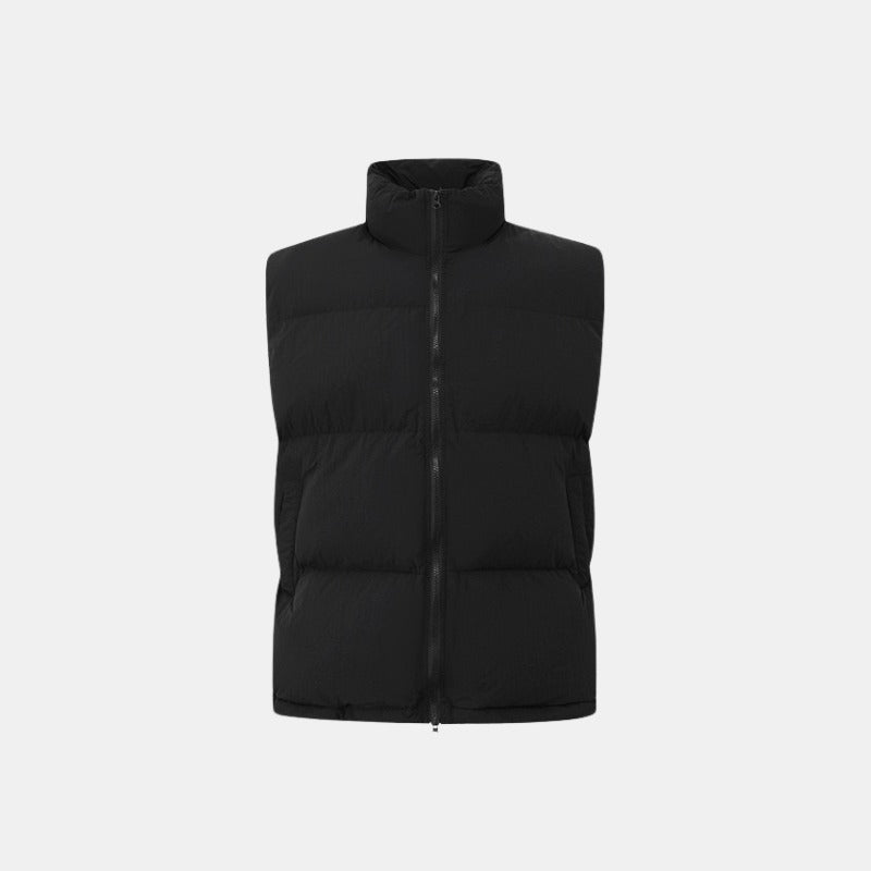 Cotignola Stand-Collar Puffer Vest - Black