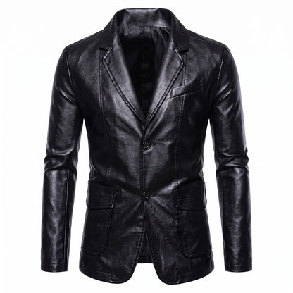 Crema Leather Blazer - cover