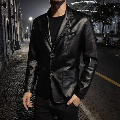 Crema Leather Blazer - photo 5