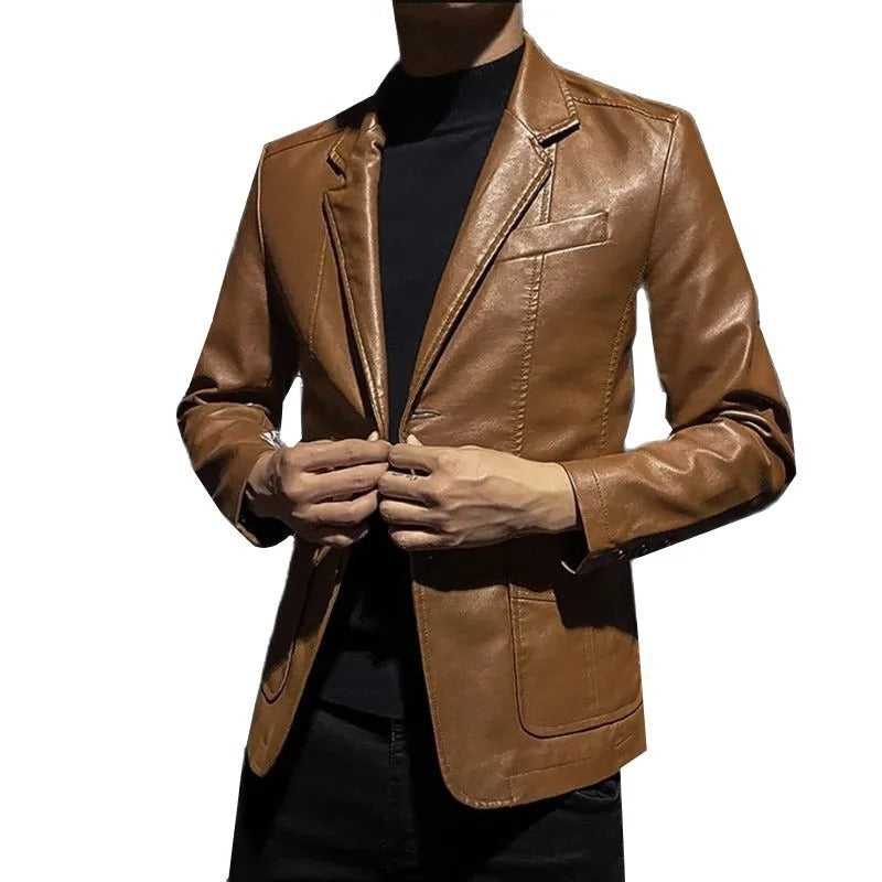 Crema Leather Blazer - photo 2