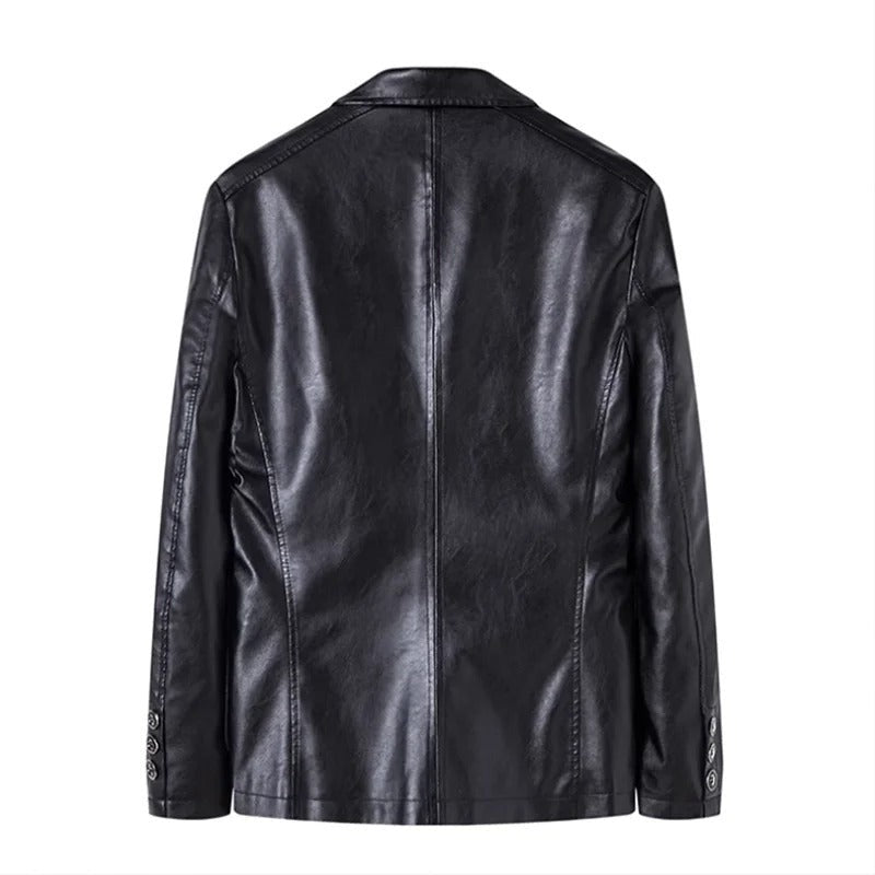 Crema Leather Blazer - photo 3