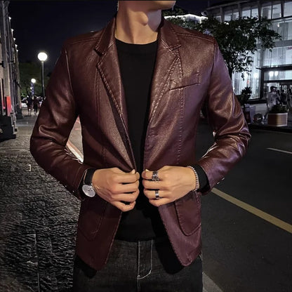 Crema Leather Blazer - photo 4
