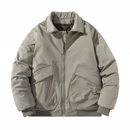Cumiana Collared Padded Bomber Jacket - cover