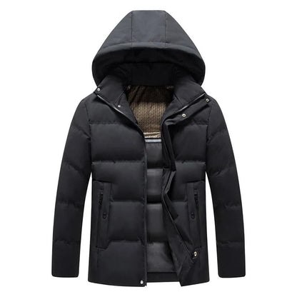 Cuneo Hooded Puffer Jacket - Black