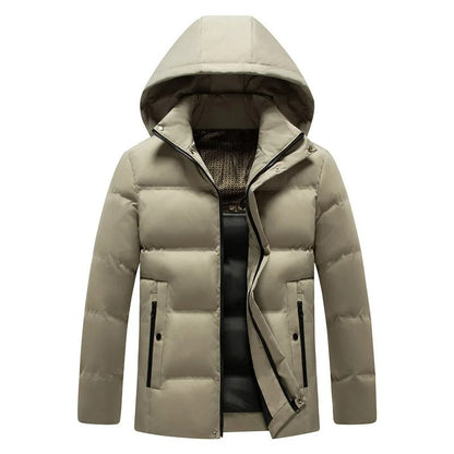 Cuneo Hooded Puffer Jacket - Khaki