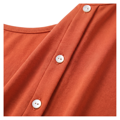 Draped V-Neck Top - detail