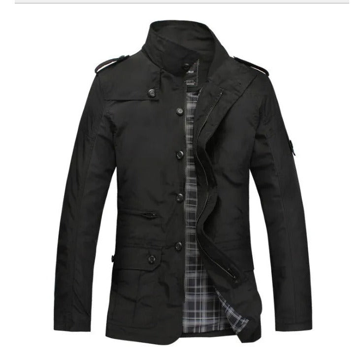 Empoli Stand-Collar Field Jacket - Black
