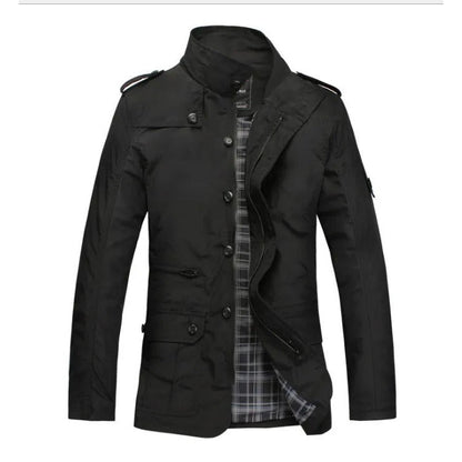 Empoli Stand-Collar Field Jacket - Black