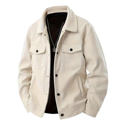 Faenza Corduroy Shirt Jacket - Beige