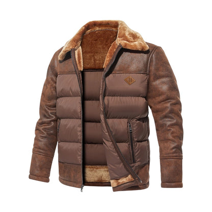 Fermignano Suede-Panel Puffer Jacket - photo 1