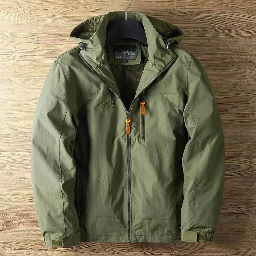 Foligno Mesh-Lined Hooded Jacket - Green