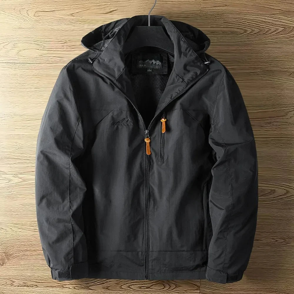 Foligno Mesh-Lined Hooded Jacket - Black