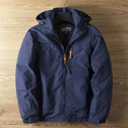 Foligno Mesh-Lined Hooded Jacket - Blue