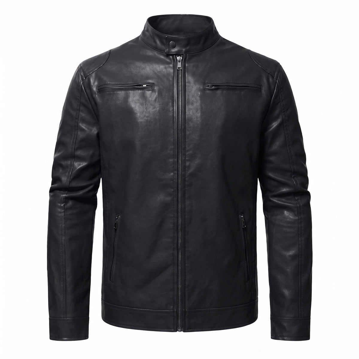 Formia Leather Cafe Racer Jacket - cover
