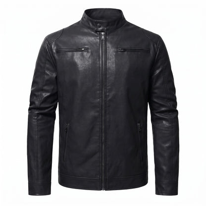 Formia Leather Cafe Racer Jacket - cover