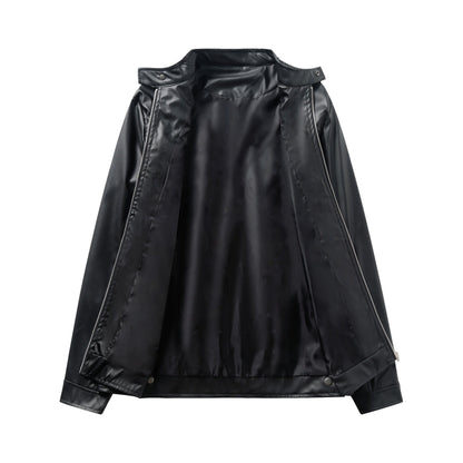 Formia Leather Cafe Racer Jacket - photo 6