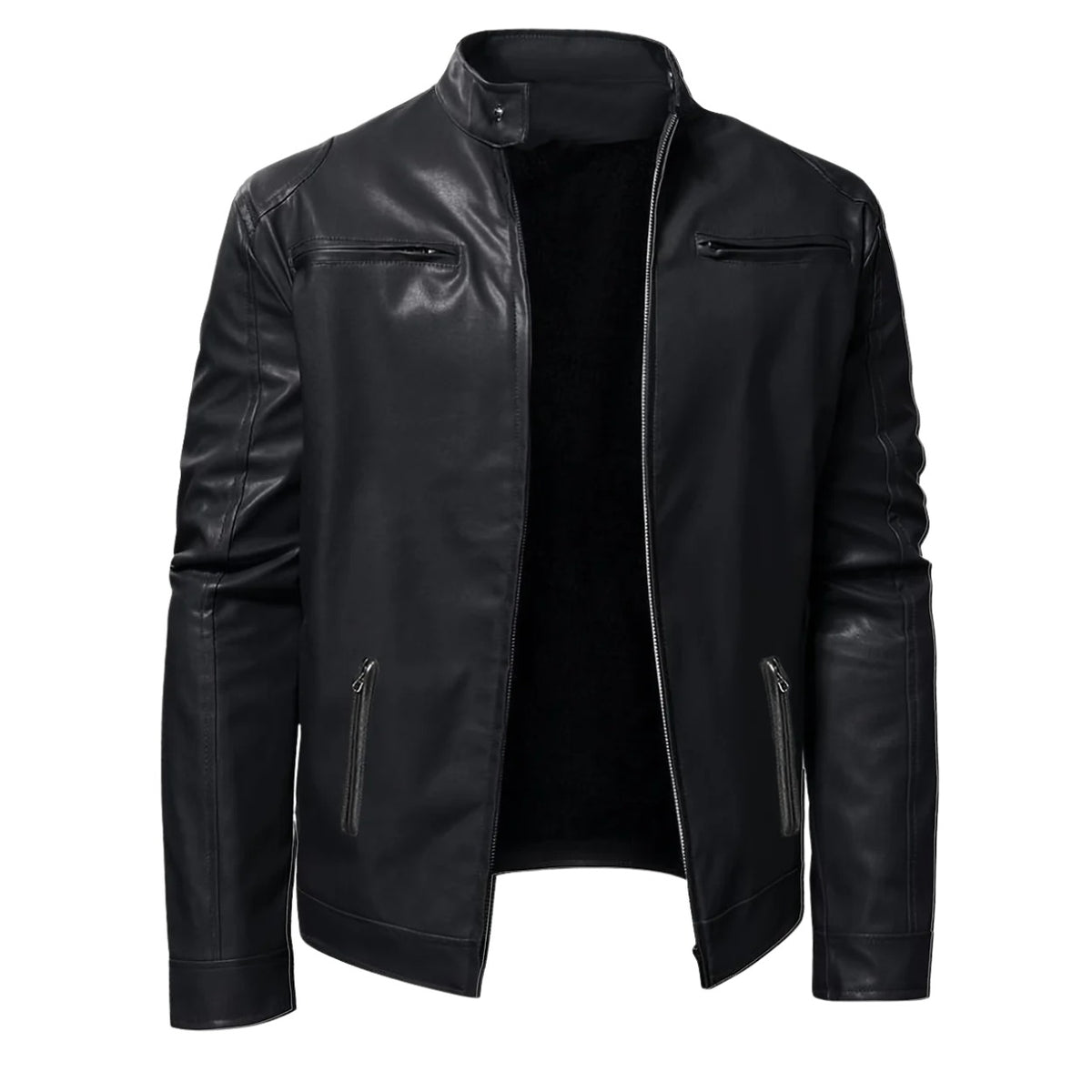 Formia Leather Cafe Racer Jacket - photo 1