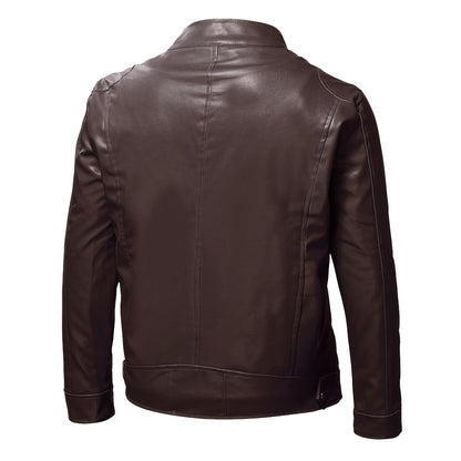 Formia Leather Cafe Racer Jacket - photo 4