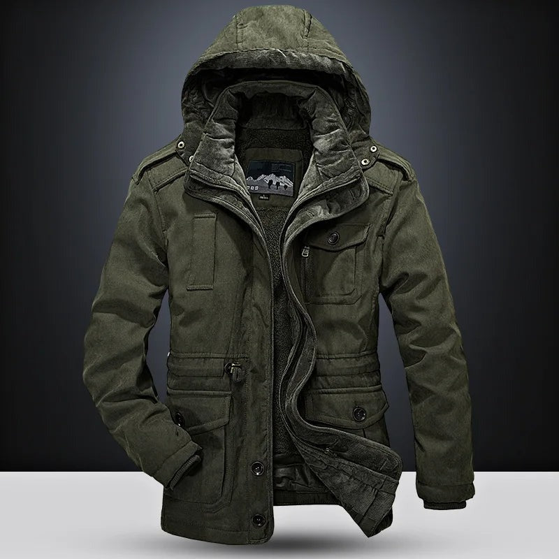 Fossano Hooded Field Parka - Green