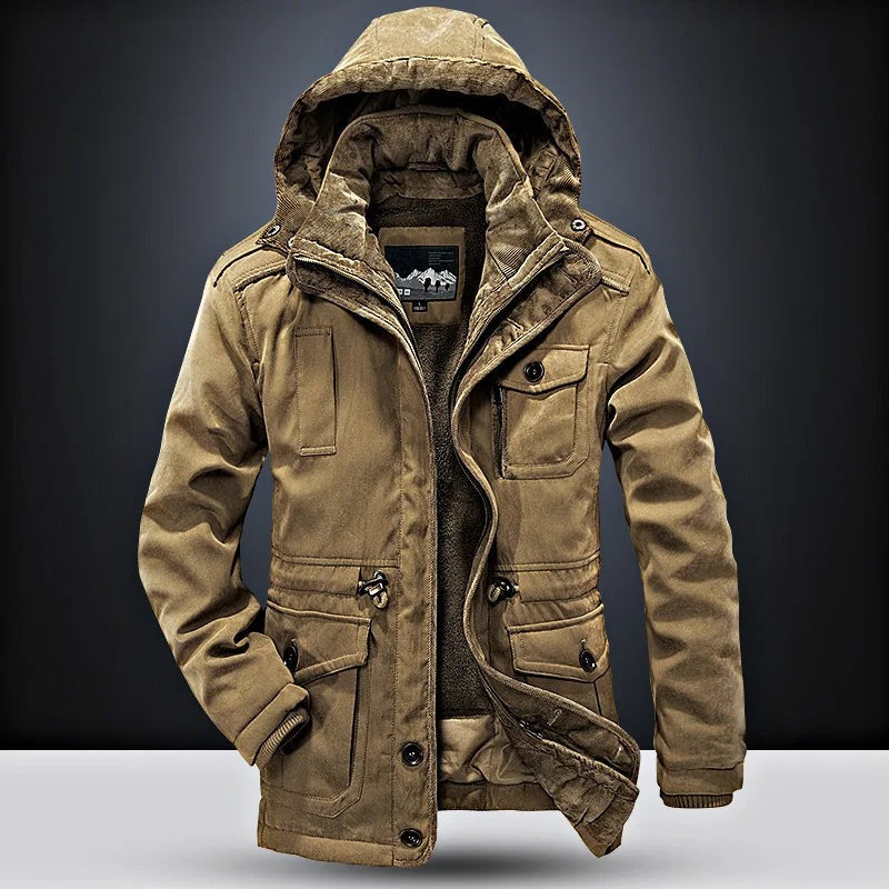 Fossano Hooded Field Parka - Khaki