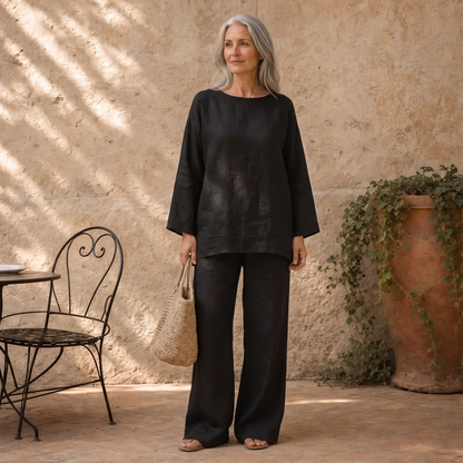 Relaxed Two-Piece Set - Black