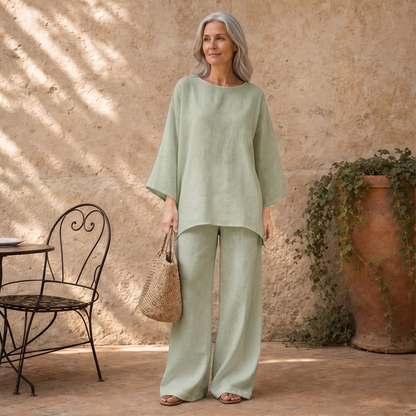 Relaxed Two-Piece Set - Light Green